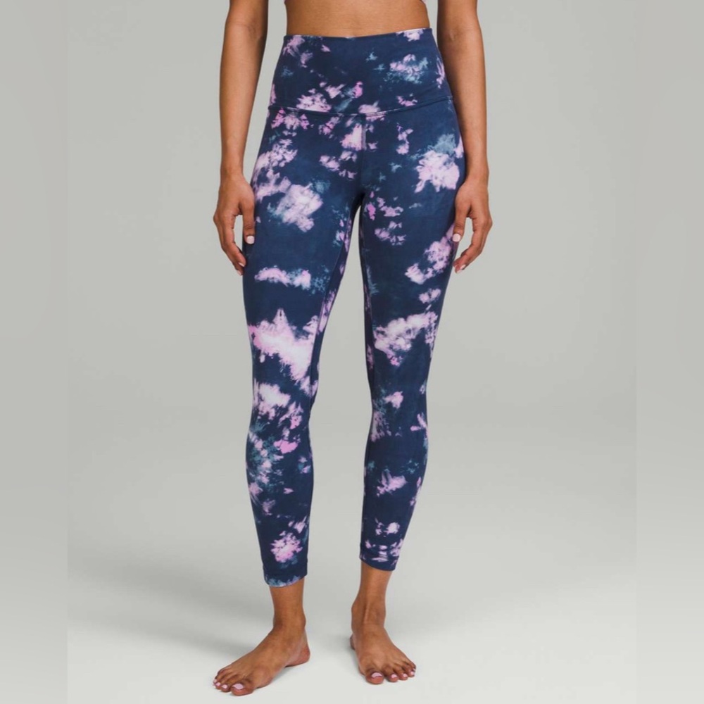 Lululemon Align High-Rise Pant 25" in Circulate Tie Dye Mineral Blue Multi